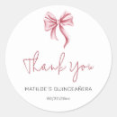 Search for quinceanera thank you stickers 15 years old