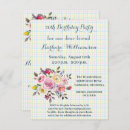 Search for watercolor flowers birthday invitations Elegant