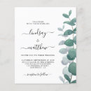 Search for budget wedding invitations Eucalyptus