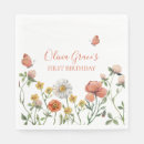 Search for wildflower napkins First birthday