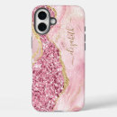 Search for pink agate iphone cases Gold glitter