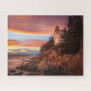 Search for maine lighthouse puzzles Rocky coastline