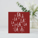 Search for fa la la la la christmas cards Festive