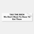 Search for rich bumper stickers Tax the rich
