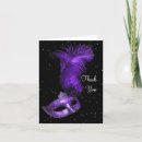 Search for masquerade thank you cards Purple