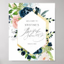 Search for navy blue and rose gold posters Floral