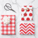 Search for red gingham wrapping paper Cute