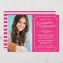 Search for hot pink graduation invitations Elegant