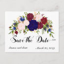 Search for burgundy floral save the dates Marsala
