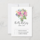 Search for bouquet rsvp cards Watercolor