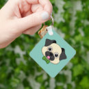 Search for cartoon pug key rings Pet