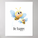 Search for bee happy posters Blue