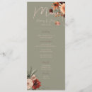 Search for blush and sage green wedding menus Floral