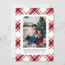 Search for red plaid christmas cards Festive