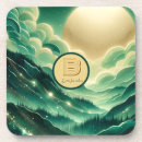 Search for emerald green coasters Vintage