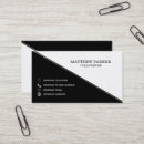 Search for triangle business cards Black