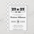 Search for twenty third birthday invitations 23 years old