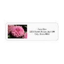 Search for zinnia return address labels Garden