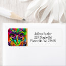 Search for blue owl return address labels Whimsical