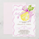 Search for lemon baby girl shower invitations Modern