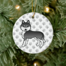 Search for white husky christmas tree decorations Animal