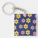 Search for flower pattern key rings Pretty