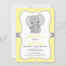 Search for yellow elephant baby shower invitations Sweet