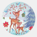 Search for blue bird illustration stickers Winter
