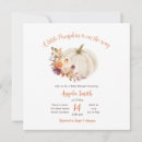 Search for white pumpkin baby shower invitations Autumn