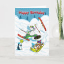 Search for snow skiing birthday cards Funny