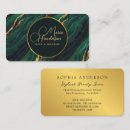 Search for dark green and gold business cards Beauty salon