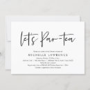Search for black white bridal tea invitations Bride to be