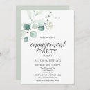 Search for greenery engagement party invitations Modern