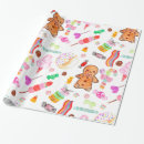 Search for gingerbread wrapping paper Candy cane