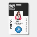 Search for press pass id badges Qr code