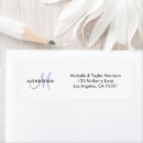 Search for monogram initial return address labels Contemporary