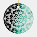 Search for mandala christmas tree decorations Green