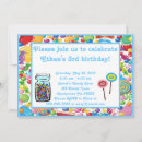 Search for candy shop birthday invitations Shoppe