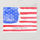 Search for red white blue stripes postcards Flag