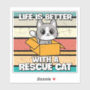 Search for rescue cat stickers Pet