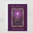 Search for purple and gold christmas cards White