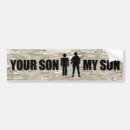 Search for my son bumper stickers Military
