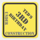 Search for construction zone stickers Birthday