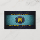 Search for black and teal business cards Design