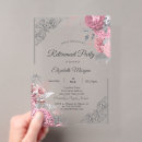 Search for silver floral border invitations Pink