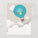 Search for blue hot air balloon birthday invitations Clouds