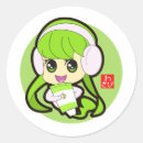 Search for kawaii face stickers Japan