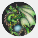 Search for green dragon stickers Fantasy