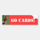 Search for cardinal bumper stickers Red