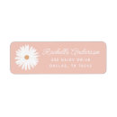 Search for pink daisy return address labels Daisy baby shower